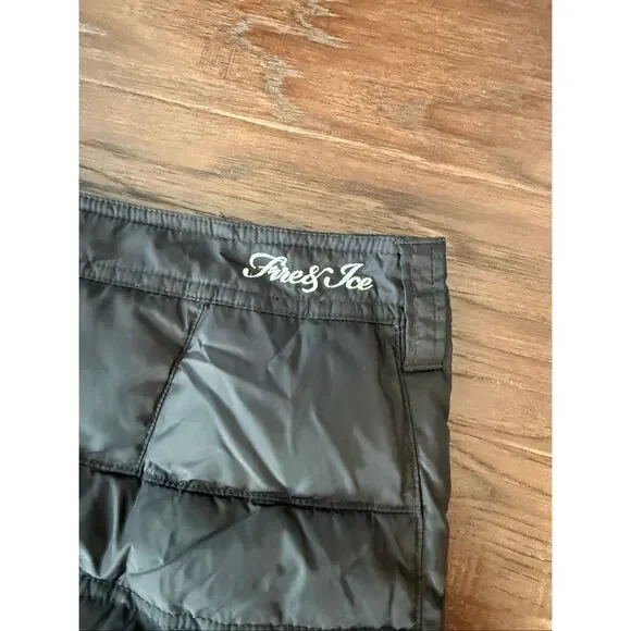 BOGNER FIRE+ICE Black Down Puffer Mini Skirt Large - Picture 2 of 8